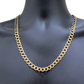 Real 10k Gold Chain Cuban Curb Link Necklace 20 Inch 10mm Solid 10kt Yellow Gold