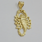 Real 10k Yellow Gold Charm Pendant Scorpio Zodiac Sign 10kt Genuine Men Women