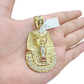 Real 10k Gold Pharaoh Head Charm Pendant 2" 10kt Yellow Gold for Chain DISCOUNT