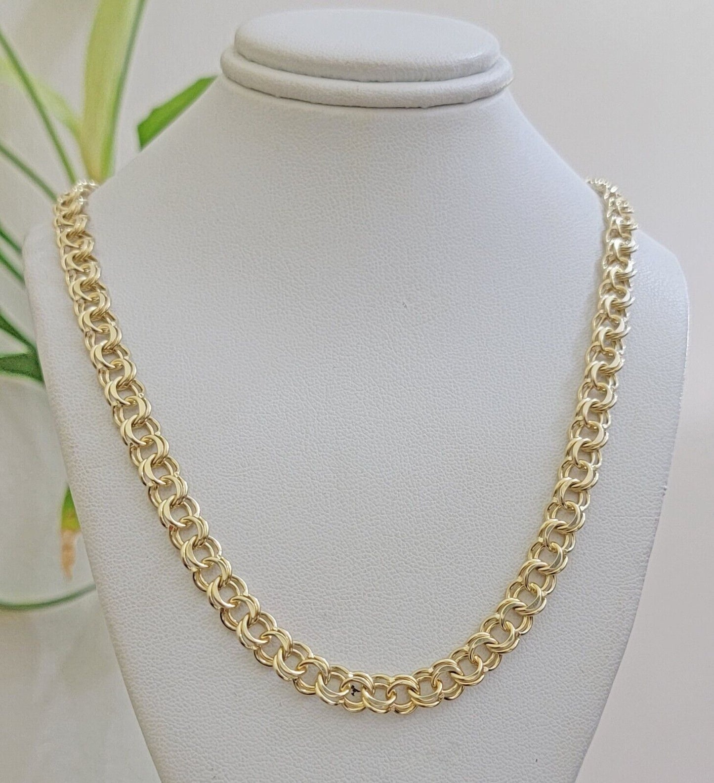 Real 10k Yellow Gold Necklace Chain Chino Link 6mm SOLID 18 - 26 Inch Mens 10Kt