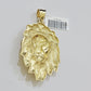 REAL 10k Gold Franco Necklace Charm Lion Head Pendant SET 20 - 26 Inch 3mm Chain