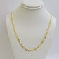 Figaro Link Chain 14k Yellow Gold Necklace 3.5mm 18 - 28 Inch SOLID 14kt STRONG