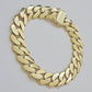 Real 10k Gold Bracelet 14mm Royal Miami Cuban Link 9 inch Men's 10kt Yellow Gold