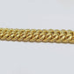 Real 14k Yellow Gold Bracelet 9mm 7.5 Inch Flat Byzantine Box Lock Men Women Oro