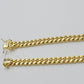 Mens 10k Gold Chain Necklace 6mm Miami Cuban Link 18 - 28 Inch REAL 10kt Yellow