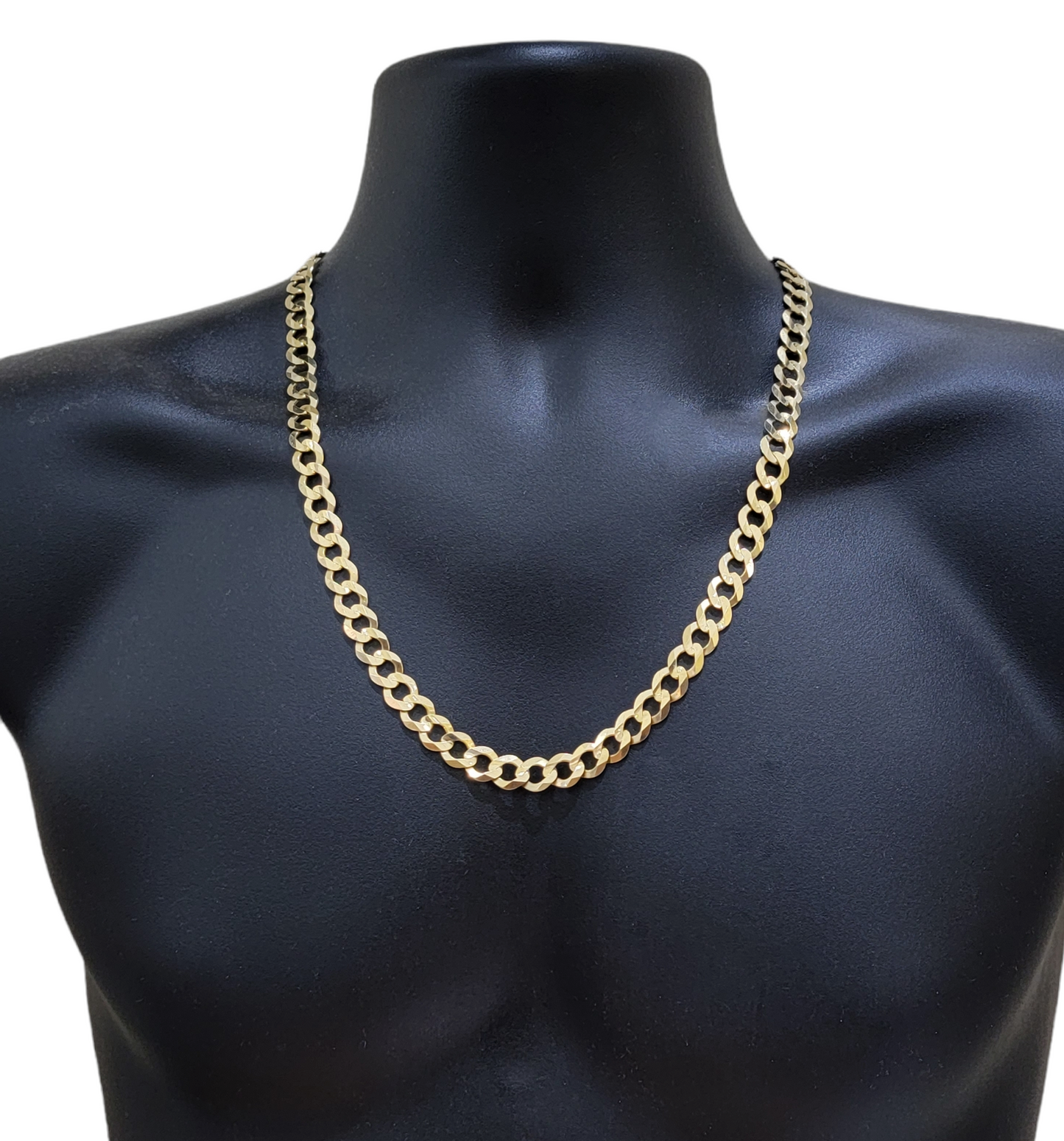 Real 10k Yellow Gold Necklace Cuban Curb Link Chain 10mm 26 inch Mens 10KT SOLID