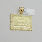 Real 10k Yellow Gold charm Pendant Last supper 1.25 Inch For Men's 10KT / AS