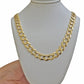 Real 10k Gold Chain Cuban Curb Link Necklace 20 Inch 10mm Solid 10kt Yellow Gold