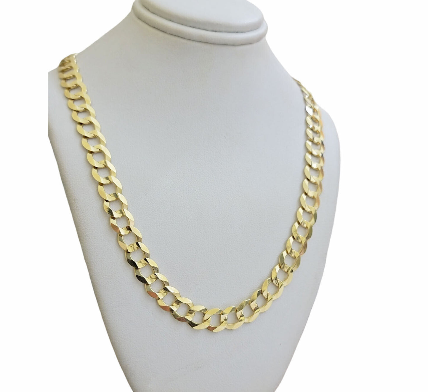 REAL 14k Gold Necklace Cuban Curb Link Chain Mens 9mm 20" - 30 Inch SOLID 14kt