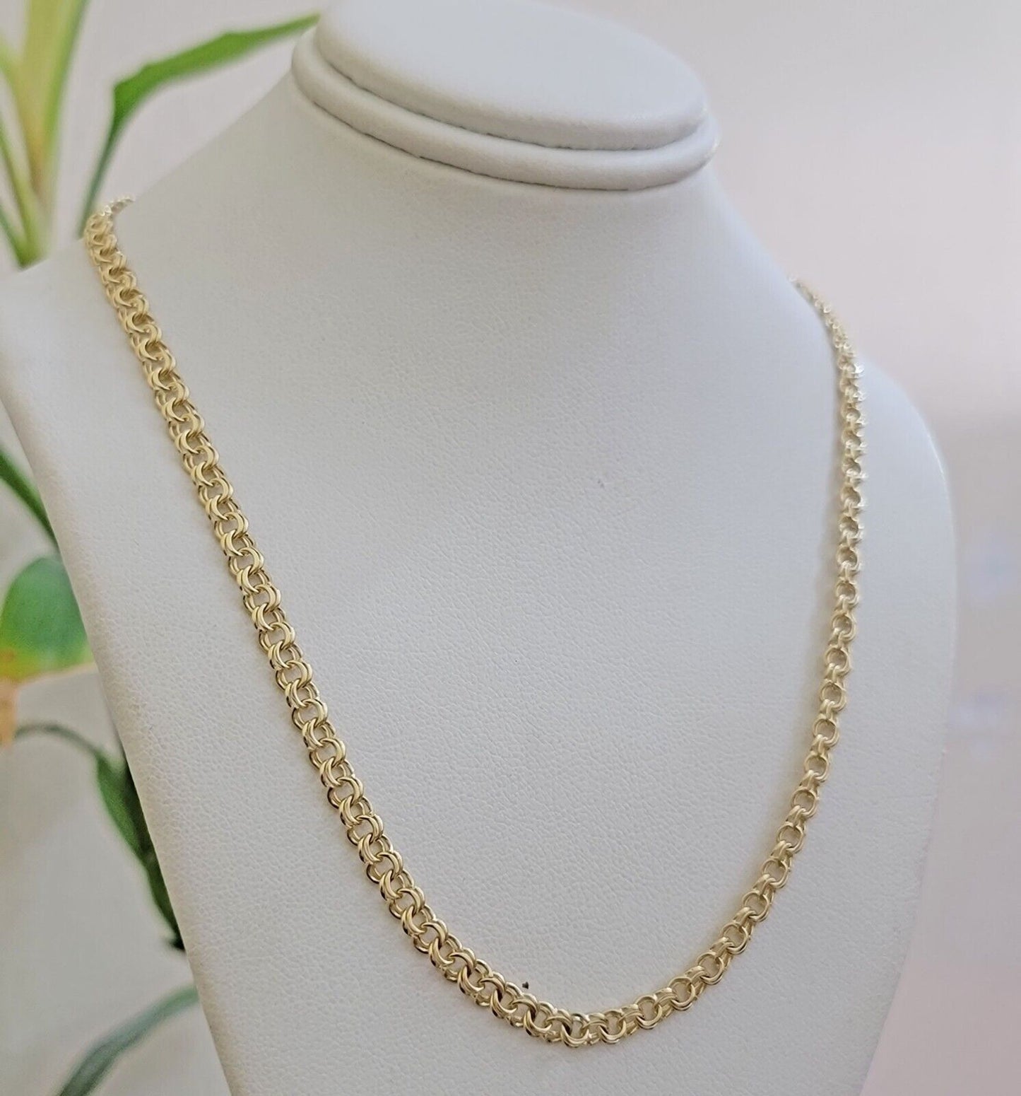 Real 10k Gold Necklace Chain Chino Link 5mm SOLID 16 - 24 Inch Men Women Kids