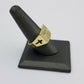 REAL 10k Yellow Gold Last Supper Ring Cross Design Men's Ring, Size 12