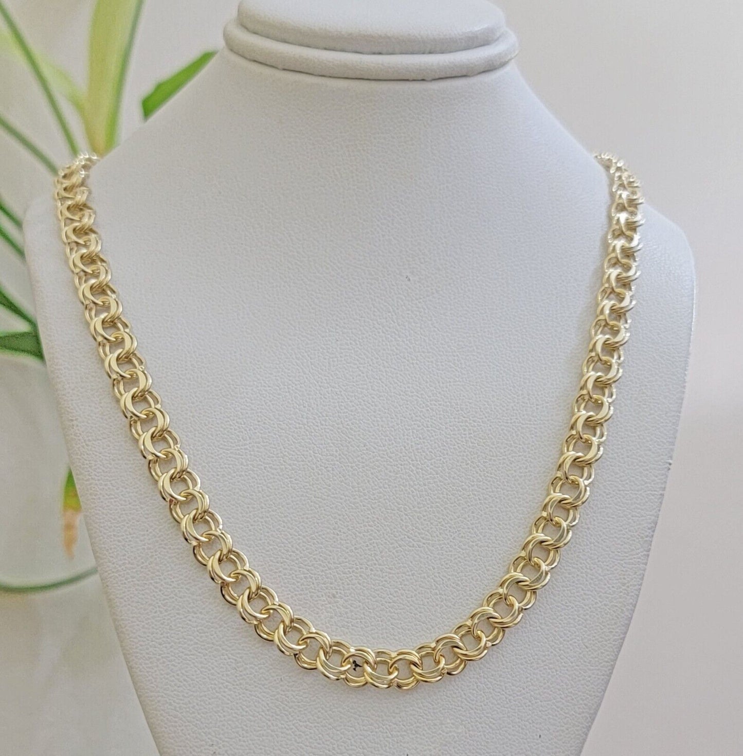 Real 10k Yellow Gold Necklace Chain Chino Link 6mm SOLID 18 - 26 Inch Mens 10Kt