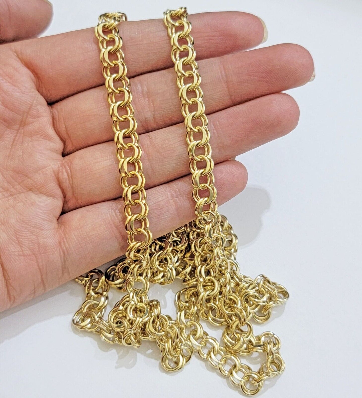 Real 10k Yellow Gold Necklace Chain Chino Link 6mm SOLID 18 - 26 Inch Mens 10Kt