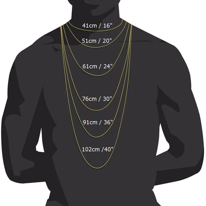 Real 10k Gold Necklace Chain Chino Link 5mm SOLID 16 - 24 Inch Men Women Kids