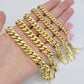 14k Yellow Gold Bracelet Miami Cuban Link 6mm -10 mm 7.5- 9 Inch REAL 14kt SOLID