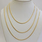 Real 18k Yellow Gold Necklace Chain Miami Cuban Link 2mm 24 Inch Real 18kt Solid