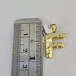 10k Gold Initial F Charm Rope Chain 16"-26" 2.5mm SET Necklace Alphabet Pendant