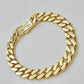 Real 14k Yellow Gold Necklace Link Chain Royal Cuban 7mm- 15mm 20 22 24 26 Inch
