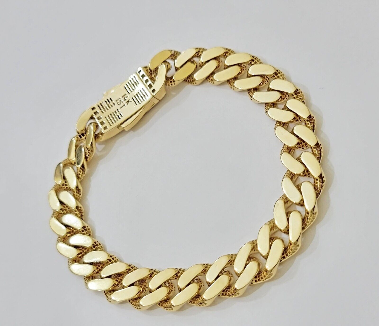 Real 14k Yellow Gold Necklace Link Chain Royal Cuban 7mm- 15mm 20 22 24 26 Inch