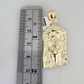 10K Solid Gold Miami Cuban Chain SET Jesus Head Pendant Charm 18"-26" 2.5mm