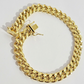 Real 14k Yellow Gold Bracelet 8 Inch Miami Cuban Link 8mm Mens 14kt Box Lock