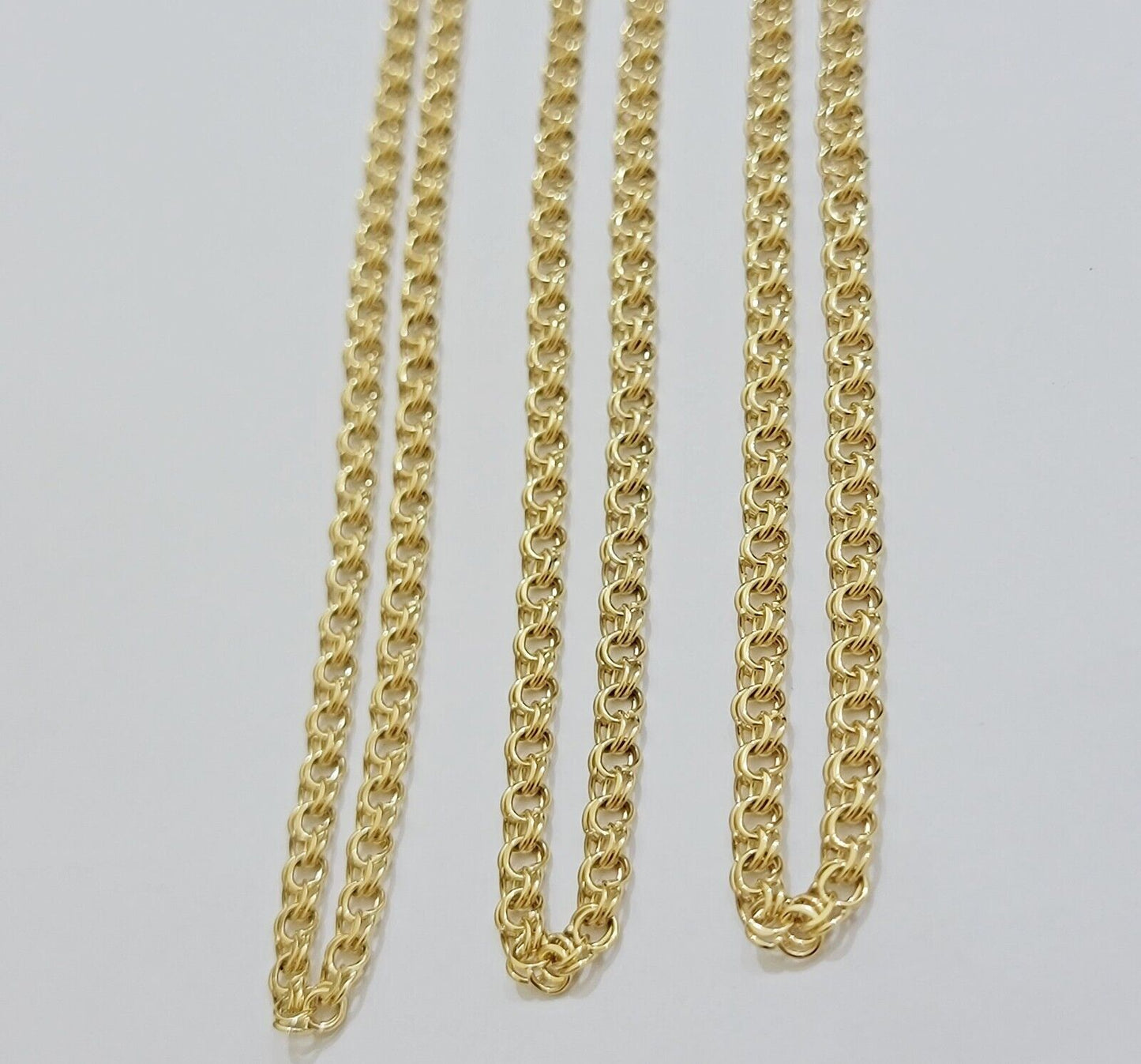 Real 10k Gold Kids Chino Chain Necklace 16 Inch 5mm SOLID 10KT Yellow Gold