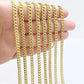 Real 10K Yellow Gold Miami Cuban Chain 5mm Necklace 18-28'' Inches Lobster 10kt