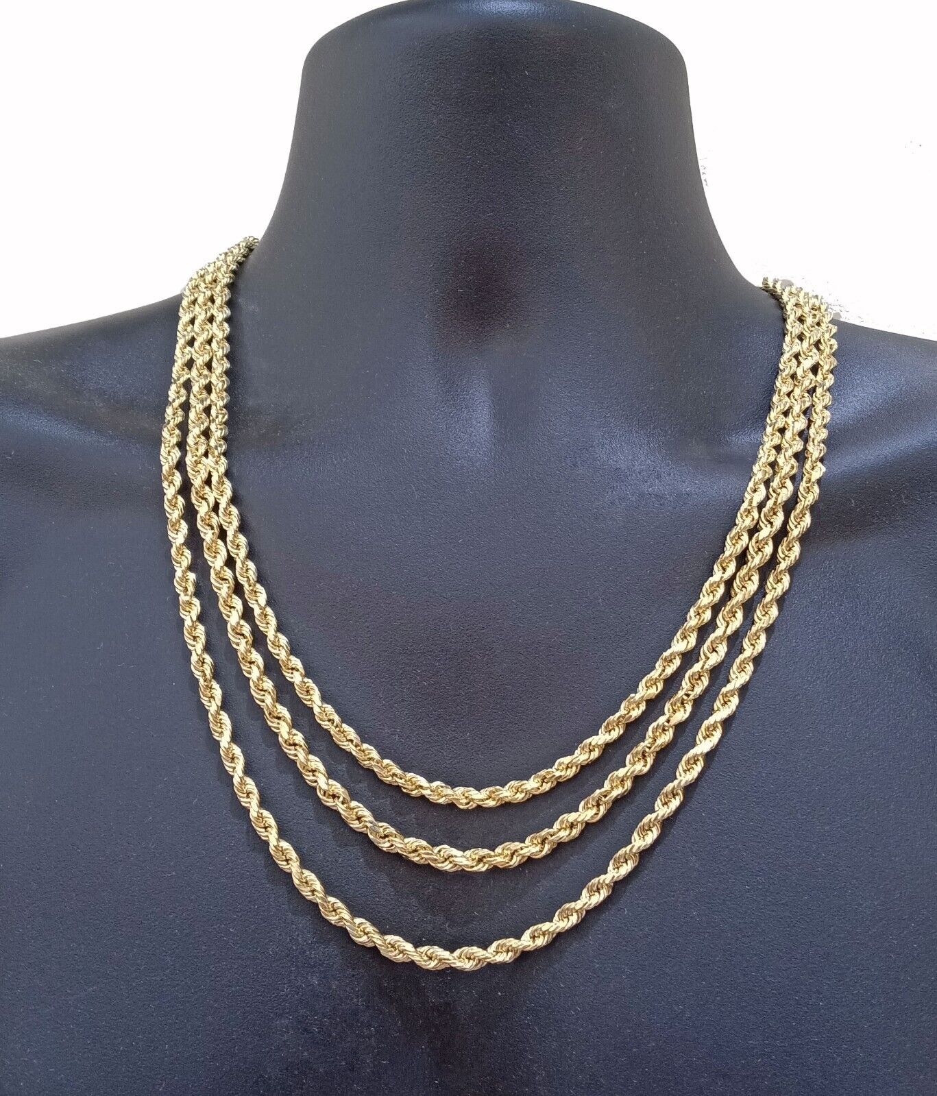 U7 Men's Chain Necklace 22 inches 3Mm Wide 18K-Gold-Plated : Amazon.in:  Jewellery