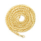 Real 10K Yellow Gold Palm Chain 4mm Necklace 20-26'' inch Lobster Lock Hollow