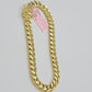 REAL 14k Yellow Gold Bracelet 9 Inch 7mm Miami Cuban Link With Box Lock 14KT