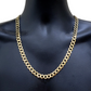 Real 10k Gold Chain Cuban Curb Link 10mm 18 in - 30 Inch Mens Solid 10kt Yellow