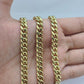 Real 10k Yellow Gold 6mm Miami Cuban Chain Necklace 18''-28'' inch 10kt Unisex