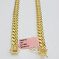 14k Yellow Gold Necklace 8mm Miami Cuban Link Chain 20 - 32 Inch REAL 14kt SOLID