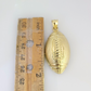 10k Foot Ball Charm Miami Cuban Chain Pendant Set 5mm Necklace Yellow Gold