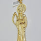 Real 10k Gold Ripper Charm Pendant Mens 4.2 Inch Real 10kt Yellow Gold For Chain