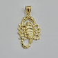 Real 10k Yellow Gold Charm Pendant Scorpio Zodiac Sign 10kt Genuine Men Women