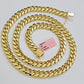 14k Yellow Gold Necklace 8mm Miami Cuban Link Chain 20 - 32 Inch REAL 14kt SOLID