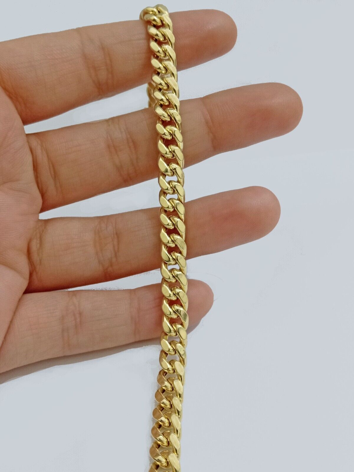 REAL 14k Yellow Gold Bracelet 9 Inch 7mm Miami Cuban Link With Box Lock 14KT