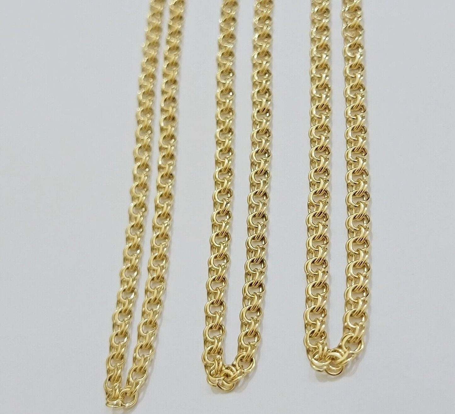 Real 10k Yellow Gold Necklace Chain Chino Link 6mm SOLID 18 - 26 Inch Mens 10Kt