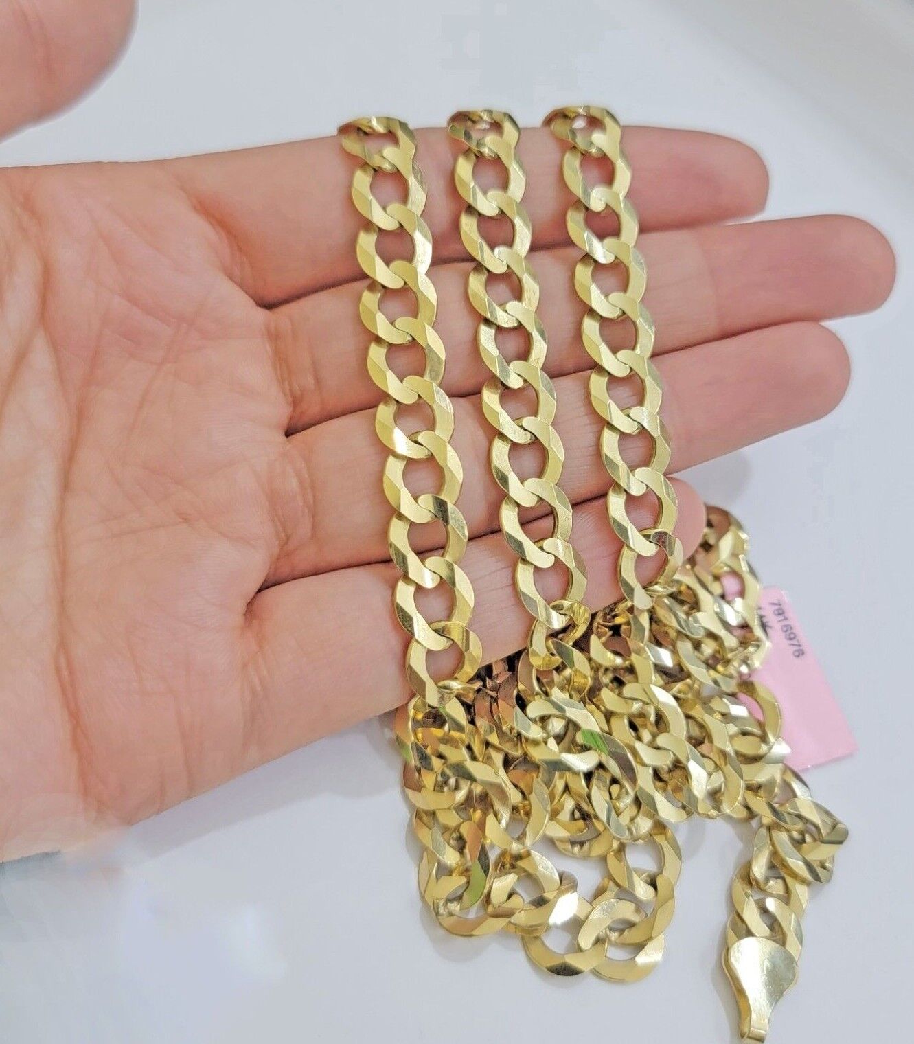 SOLID 14k Gold Necklace Cuban Curb Link Chain 9mm 10mm 11mm 18-30 Inch REAL 14kt