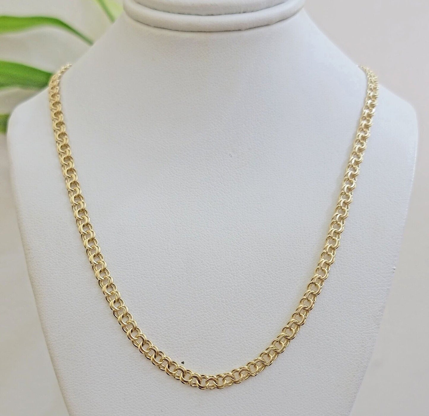 Real 10k Gold Kids Chino Chain Necklace 16 Inch 5mm SOLID 10KT Yellow Gold