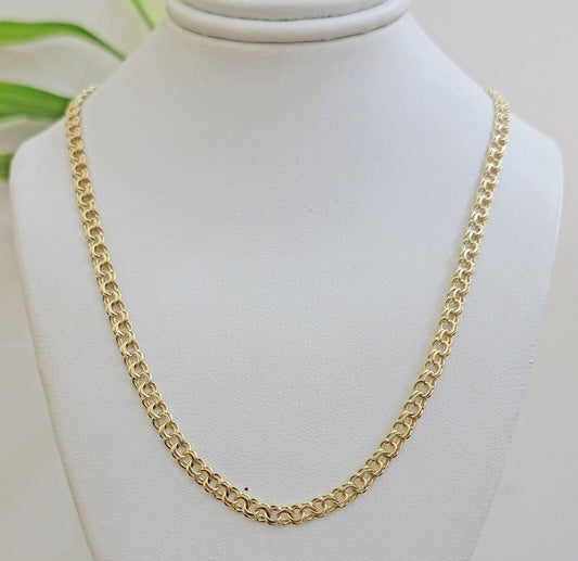 Real 10k Gold Kids Chino Chain Necklace 16 Inch 5mm SOLID 10KT Yellow Gold