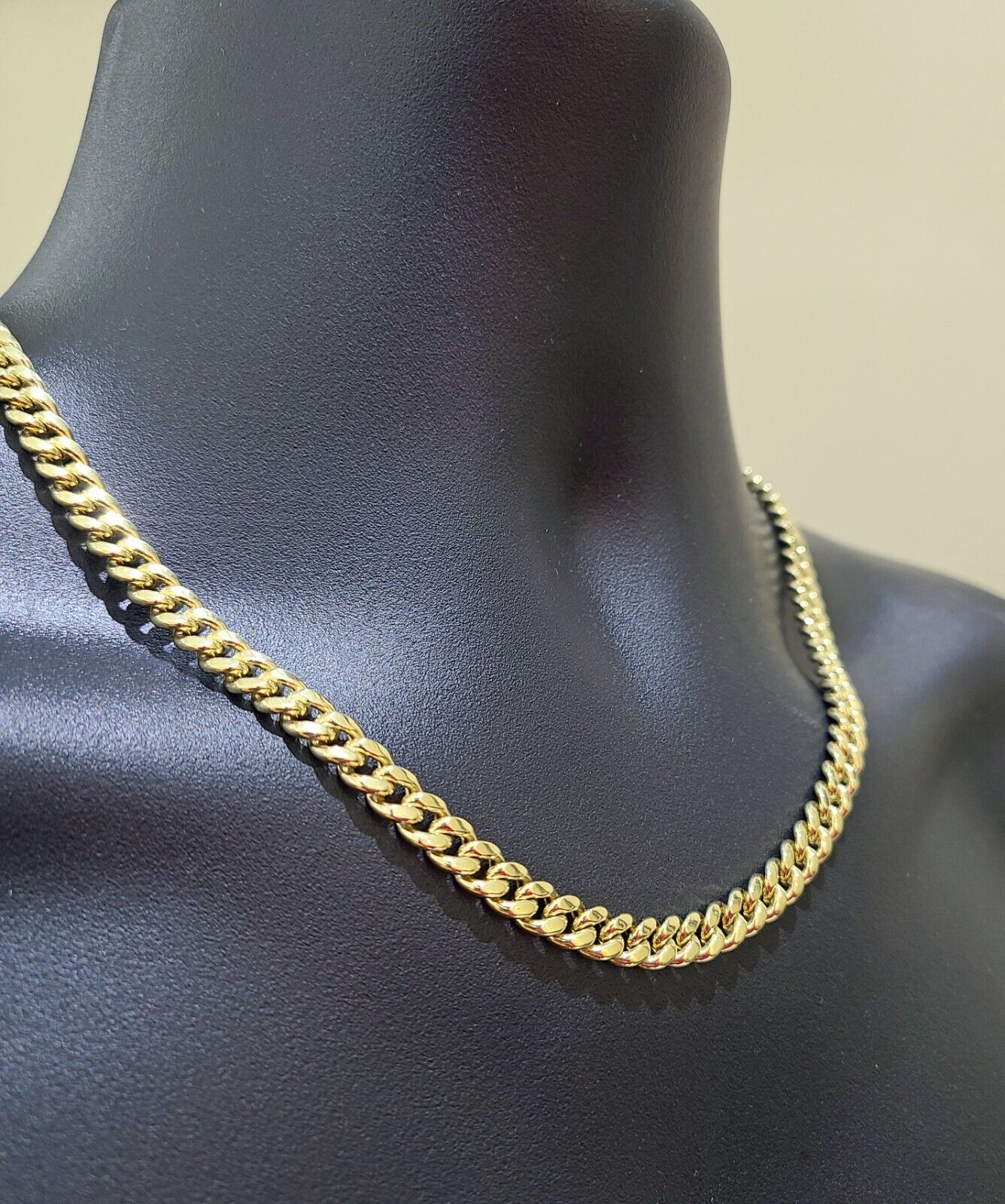 Real 10k Yellow Gold 6mm Miami Cuban Chain Necklace 18''-28'' inch 10kt Unisex