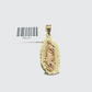 Real 10k Yellow Gold Virgin Mary Pendant 10kt Gold Charm For Necklace