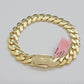 Real 14k Gold Bracelet 11mm Miami Cuban Link 8.5'' inch Men's 14kt Yellow Gold