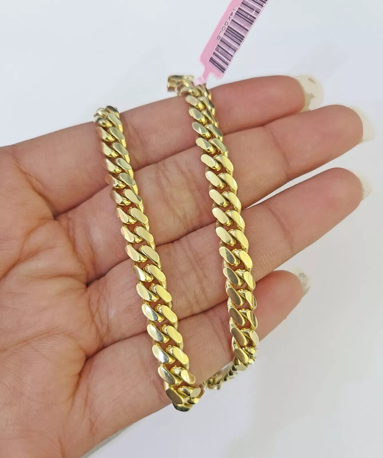 14k Yellow Gold Bracelet Miami Cuban Link 6mm -10 mm 7.5- 9 Inch REAL 14kt SOLID