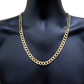 Real 10k Gold Chain Cuban Curb Link Necklace 20 Inch 10mm Solid 10kt Yellow Gold