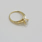 10k Yellow Gold Ring Ladies Wedding Band Real 10kt Solitaire Engagement Women