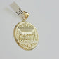 Real 10k Yellow Gold charm Pendant Last supper 2.25 Inch For Men's 10KT / CAL