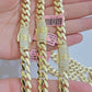 Real 14K Yellow Gold Chain Necklace Royal Monaco Cuban Link 9mm 20"- 26" Hollow